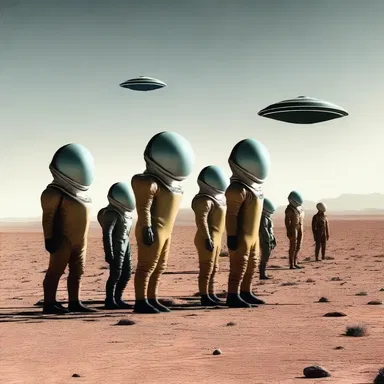 As the alien spacecraft approached, a quiver of anticipation ran through the crew members.