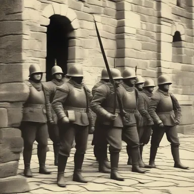 Upon hearing the news of the enemy army's arrival, a quiver of fear spread throughout the soldiers in the castle.