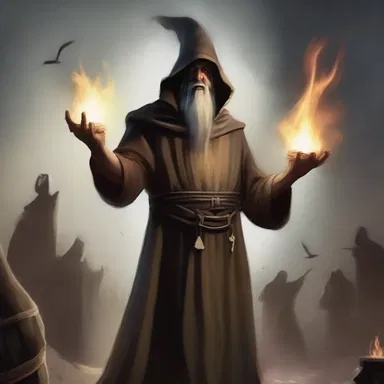 The sorcerer conjured a spell that caused a quiver of dread to surge through the villagers.
