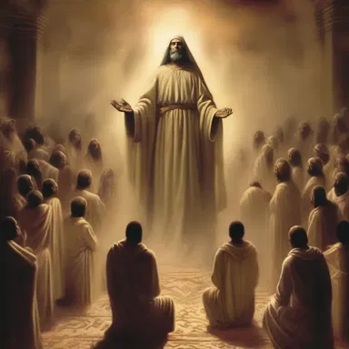 When the prophesied end of days arrived, a quiver of awe filled the hearts of the worshippers.