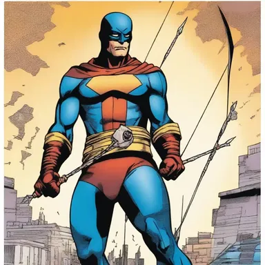 In the comic book, the superhero's quiver shook as he prepared to shoot his arrows at the villain.
