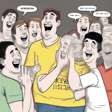 The punchline of the joke caused a quiver of laughter to run through the audience.