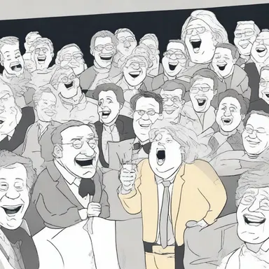 The punchline of the joke caused a quiver of laughter to run through the audience.