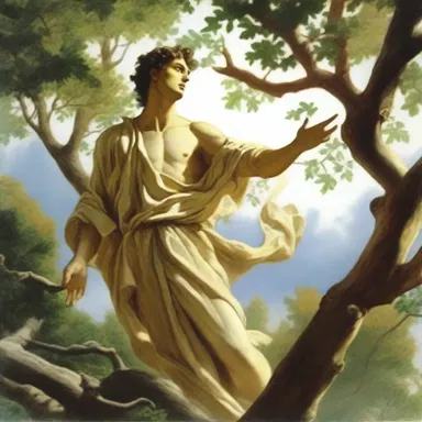 As the god of wind, Zephyrus would quiver the leaves of the trees with his gentle breath.