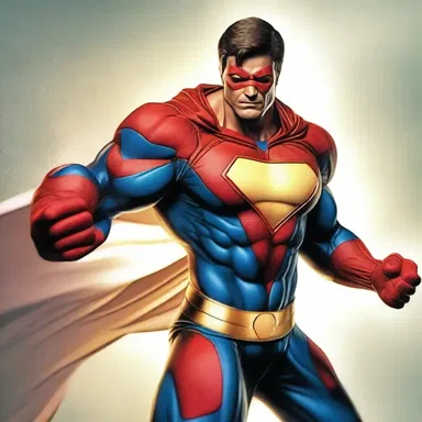 With a sudden burst of energy, the superhero's muscles began to quiver before unleashing his power.