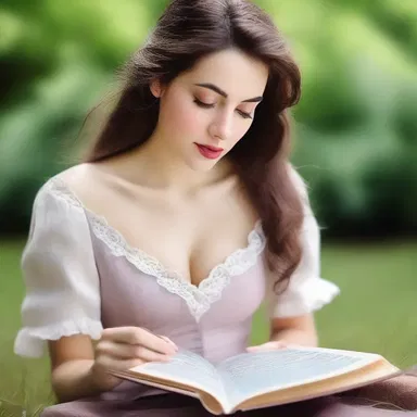 Her heart quivered with anticipation as she turned the pages of the romantic novel.