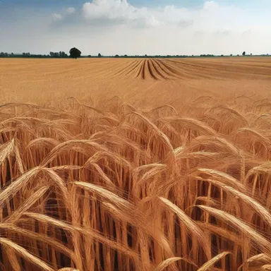 In the novel, the author described the fields of wheat with a shade of maize, adding warmth to the landscape.