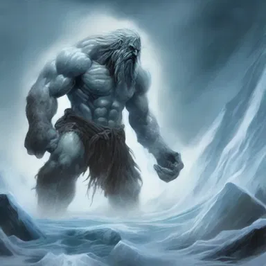 In Norse mythology, it is said that when the ice giant Ymir was slain, his body melted and created the rivers and oceans, causing people to catch cold when they were exposed to his icy remnants.