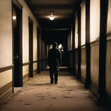 In the horror movie, the eerie sound of marching footsteps sent a chill down the protagonist's spine.