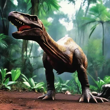 The film 'Jurassic Park' showcases dinosaurs with lobate feet, illustrating their bird-like characteristics and evolutionary history.
