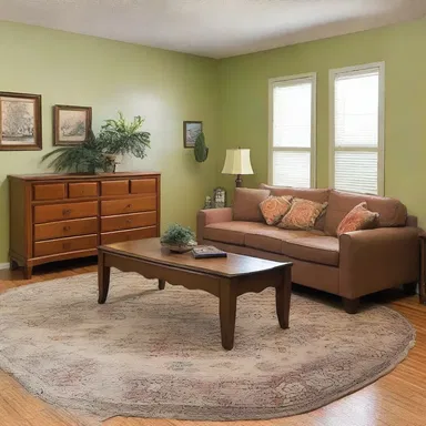 The unappealing color scheme and outdated furniture in the house made it less desirable to potential buyers.