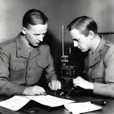 During World War II, the radio transmitter was used to communicate important messages between soldiers on the front lines.