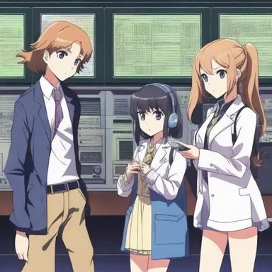 In the popular anime series, the high school characters communicate with each other through a mystical radio transmitter, helping them solve mysteries together.