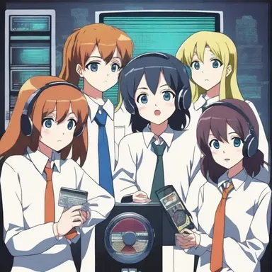 In the popular anime series, the high school characters communicate with each other through a mystical radio transmitter, helping them solve mysteries together.