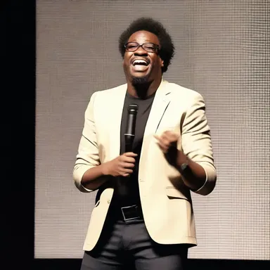 During the comedy show, the comedian displayed his comedic prowess by making everyone laugh uncontrollably.