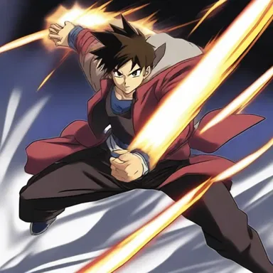 The protagonist in the anime series demonstrated his combat prowess by effortlessly defeating powerful adversaries.