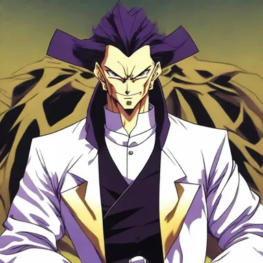 The villain in the anime series had a roguishly charismatic personality that made him intriguing to watch.