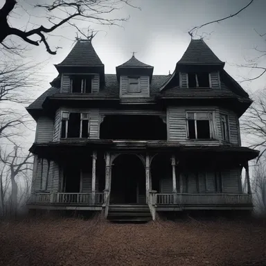 The haunted house in the movie was known to shrive the souls of those who entered.
