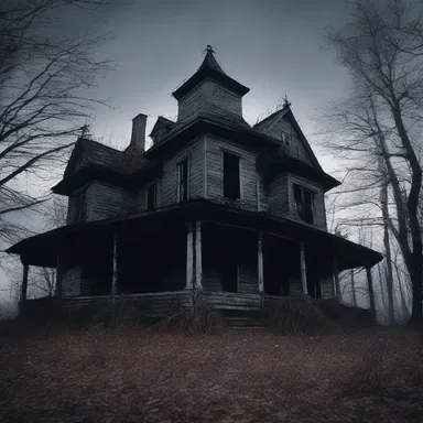 The haunted house in the movie was known to shrive the souls of those who entered.