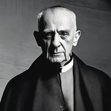 In the novel, the old priest was able to shrive the protagonist's guilty conscience.