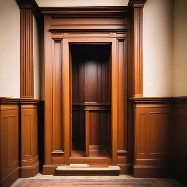 The confessional booth in the church was designed to provide a private space for the priest to shrive penitents.