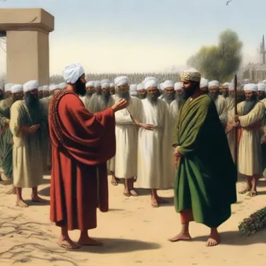 After a long battle, the enemy finally capitulated and agreed to convert to our religion.
