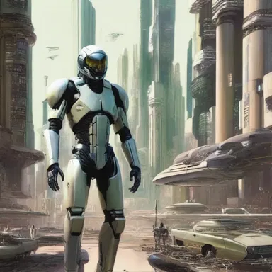 In the futuristic world of science fiction, the protagonist earned a living through vendition of advanced technology.