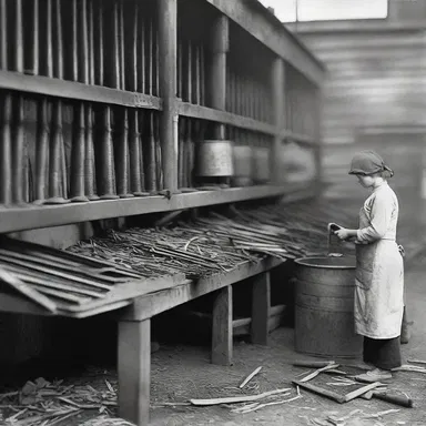 During the Industrial Revolution, vendition of manufactured goods became a common occupation for many people.