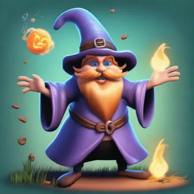 In the magical realm, the bungler wizard's attempts to cast spells often yield disastrous results, causing chaos and confusion amongst the inhabitants.