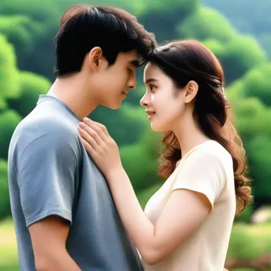 In the romantic movie, the main characters had to burk their growing feelings for each other due to their complicated circumstances.