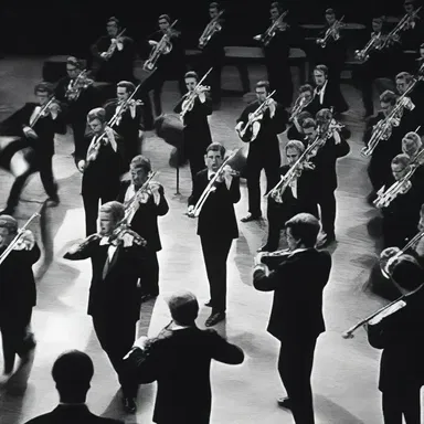 The orchestra played a quick succession of hemidemisemiquavers, creating tension in the intense chase scene in the movie.