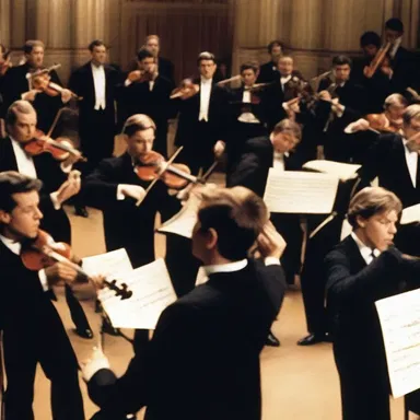 The orchestra played a quick succession of hemidemisemiquavers, creating tension in the intense chase scene in the movie.