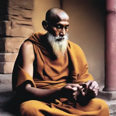 The monk took a vow of poverty and relinquished all worldly possessions in order to fully devote himself to serving God.