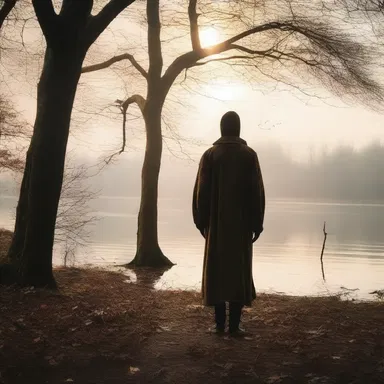 The main character in the novel found solace and meaning in nature, valuing it more than any worldly possession.