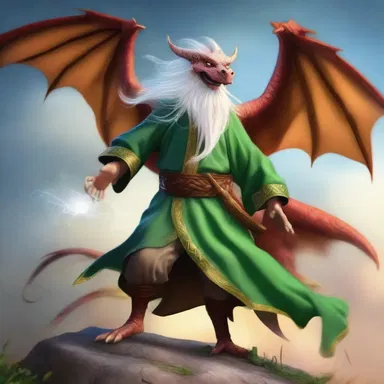 In the fantasy world of dragons and magic, the powerful wizard chuffed a gust of wind to blow away the enemy.