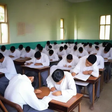 During the religious examination, the invigilation was strict to ensure the integrity of the test.
