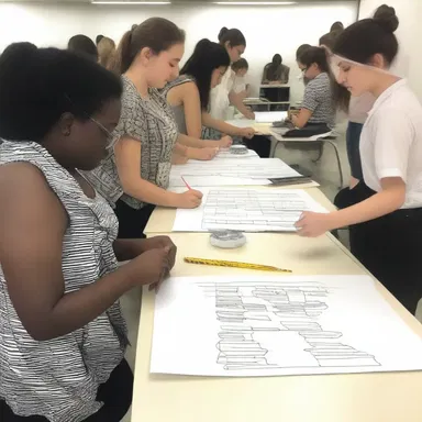 The invigilation at the fashion school kept a close eye on the students to make sure no one was copying designs during the big competition.