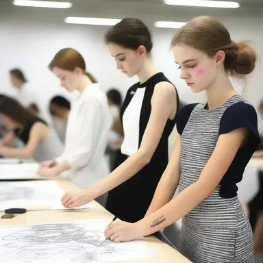 The invigilation at the fashion school kept a close eye on the students to make sure no one was copying designs during the big competition.
