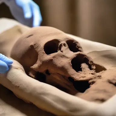 During the dissection of an ancient Egyptian mummy, archaeologists discovered a ductule in the respiratory system.