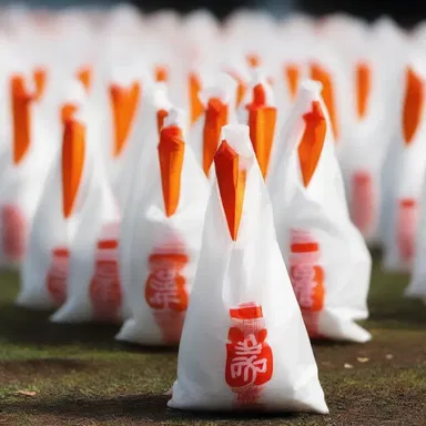 In some cultures, carrier bags are used in religious ceremonies to hold offerings and prayers.