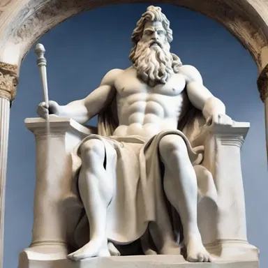 In Greek mythology, Zeus was the overall ruler of the gods and goddesses on Mount Olympus.