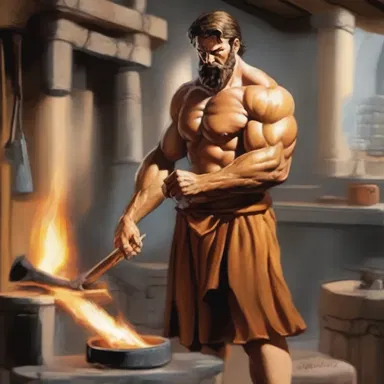 According to Greek mythology, Hephaestus, the god of blacksmiths, would wear an overall while working at his forge.