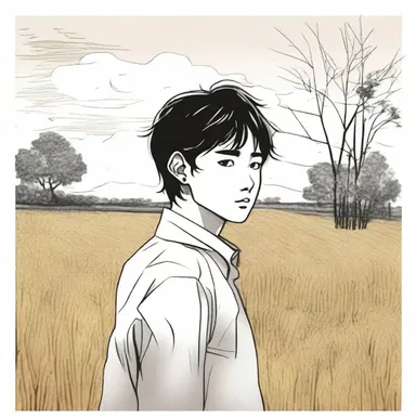 The protagonist in the coming-of-age novel took off his overall after a long day working in the fields.