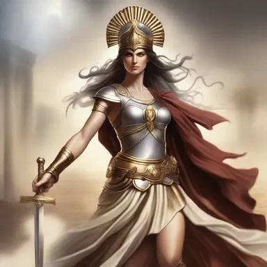 According to Greek mythology, the goddess Athena was a master of swordsmanship and often guided warriors in battles.