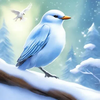 In the fantasy novel 'Snowbird's Quest', the magical snowbird is a messenger from the winter kingdom to the human world, bringing tidings of the coming season.