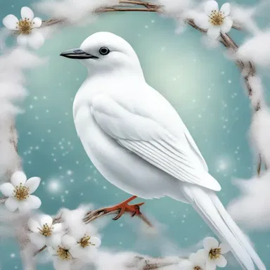 In some religious traditions, the white snowbird is considered a sacred manifestation of purity and divinity.