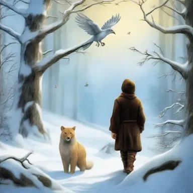 In the fantasy novel 'The Chronicles of Narnia', the protagonist encounters a mystical snowbird that grants him the power to communicate with animals.