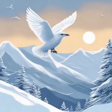 In the classic literature piece 'The Snowbird's Farewell', the main character witnesses the mesmerizing flight of the snowbird during the cold winter months.