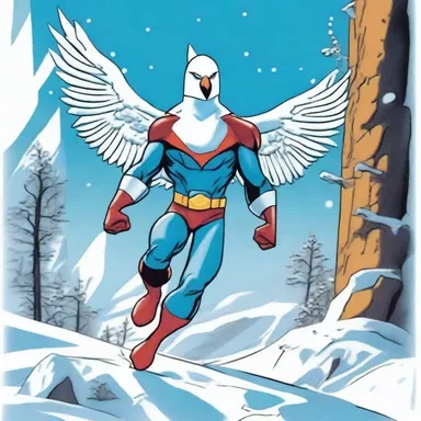 In the comic book 'Snowbird: A Hero's Journey', the snowbird is portrayed as a superhero with the ability to control ice and snow.
