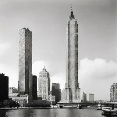 The towering skyscraper was destined to become an iconic landmark in the city's skyline.